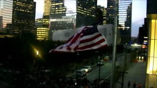 911 FDNY Emerald Society Pipes and Drums Sunset Ceremony 2014 [upl. by Aneeles]