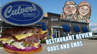 Culvers Frozen Custard and Hamburgers Restaurant Review Odd and Ends [upl. by Ttiwed737]