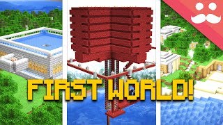 I Found my FIRST MINECRAFT LETS PLAY WORLD [upl. by Simmons]