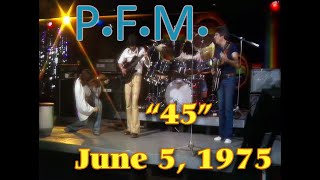 Premiata Forneria Marconi PFM  Live June 5 1975 HD [upl. by Ralleigh]