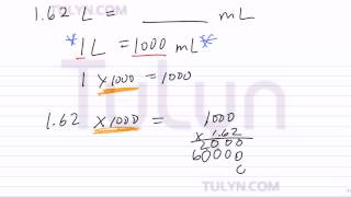 Conversion of Metric Units Liters to Milliliters [upl. by Adianes739]