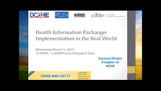 Health Information Exchange Implementation in the Real World [upl. by Sheedy]