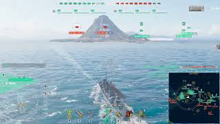 World of Warships  Orage in Mode Shuffle  Infiltration tactics [upl. by Rhodia]