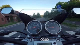 Suzuki GS 500 F  Acceleration 0100 kmh 060 mph [upl. by Bekah]