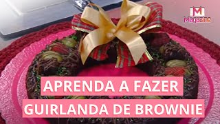 RECEITA Como fazer GUIRLANDA DE BROWNIE [upl. by Kleeman]