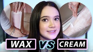 I Try Wax vs Cream Hair Removal Quarantine Edition  Fiona Frills [upl. by Lydell]