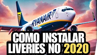 COMO INSTALAR LIVERIES NO MICROSOFT FLIGHT SIMULATOR 2020 [upl. by Akalam]