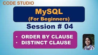 MySQL Tutorial 04 Order By Clause  Distinct Clause [upl. by Tabb]