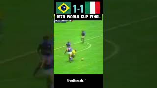 UNFORGOTTABLE CLASH Brazil vs Italy 1970 WORLD CUP FINAL football [upl. by Jerri]