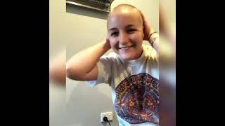 Long hair to head shave for little girl for some reason💈 viral headshavegirl supports [upl. by Bully]