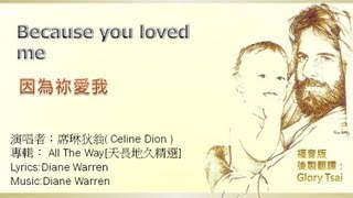 榮耀之聲11 Because you loved me 因為祢愛我  中文字幕 福音版 詩歌版 [upl. by Yroc]