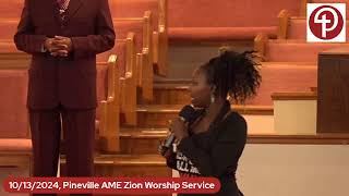 10132024 Pineville AME Zion Worship Service [upl. by Guevara]