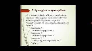 AsstProfPKGakkhad Brief account of Microbial interactions SYBSc Microbiology MB222 Lec43 [upl. by Certie]