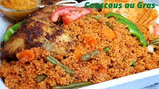 Couscous au gras  Jollof couscous [upl. by Trill940]