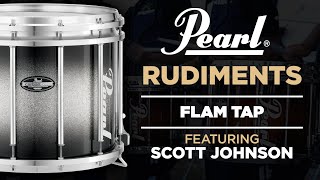 Pearl Drum Rudiments  Flam Tap [upl. by Yelbmik]