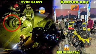 INDIA 🇮🇳 se BHUTAN 🇧🇹 enter hone se pehle hi Tyre Blast ho gaya 😰 Raat ke 2 baje Scene Ep 02 [upl. by Nylodnew]