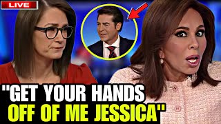 BREAKING Fox Host Jessica Tarlov CARTED OFF SET After JUMPING ON Judge Jeanine During NASTY FIGHT [upl. by Serolod]