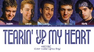 NSYNC  Tearin Up My Heart Color Coded Lyrics Eng [upl. by Dareece631]