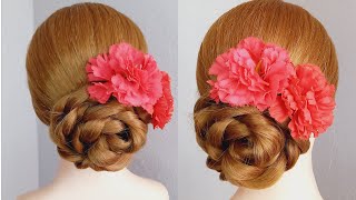 Modern Wedding Hairstyles  Party Bun Hairstyles  Girls Hairstyles [upl. by Nnuahs449]