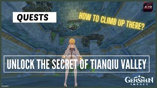 Genshin Impact  Unlock The Secret Of Tianqiu Valley  3 Luxurious Chests Quests [upl. by Mingche425]