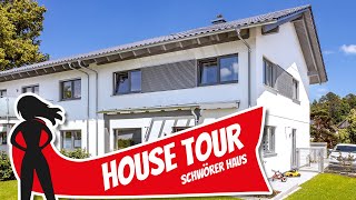 Housetour Günstig geplantes Doppelhaus bauen für junge Familien von Schwörer Haus  Hausbau Helden [upl. by Sayers859]