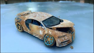 Restoration abandoned Bugatti model car  Old Bugatti super car model restore [upl. by Noicnecsa]