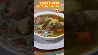 sopa de Lentejas con verduras y pollo easyrecipes Lentil soup 🍵 [upl. by Atisor]