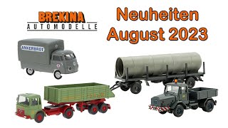 Brekina Modellauto Neuheiten August 2023 [upl. by Doroteya]