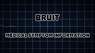 Bruit Medical Symptom [upl. by Salomi]