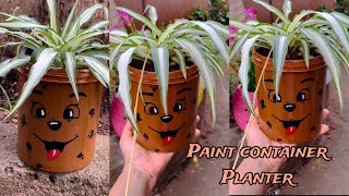 Creative Planter Ideas Turn A Paint Container into a Garden Gem ☘️ [upl. by Lolita]