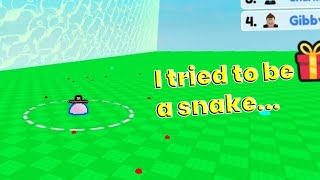 I tried to be a snake but failed Roblox [upl. by Kendrick]