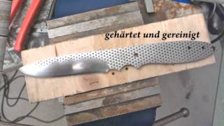 Selbstgemachtes Messer aus einer Feile  knife from a file [upl. by Yelnet]