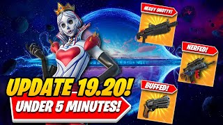 Fortnite Update 1920 EVERYTHING You NEED TO KNOW About The COVERT CANYON Update In UNDER 5 MINUTES [upl. by Ahsimit60]