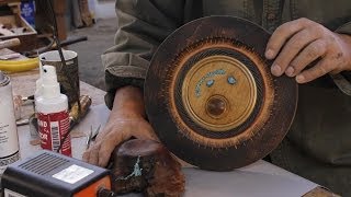 TURQUOISE PROCESSING Stone for Inlay work [upl. by Kcirdla]