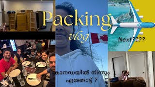 Packing vlogCANADA TO canadamalayalamtrendingvlogsviraltravelvlogfoodviralvideosvlog [upl. by Affay]