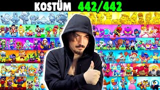 6 YILDA 442 KOSTÜM FULLEDİM 😎 Brawl Stars [upl. by Letrice]