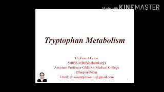 Tryptophan Metabolism  Serotonin and Melatonin Synthesis  Biochemistry [upl. by Cl]