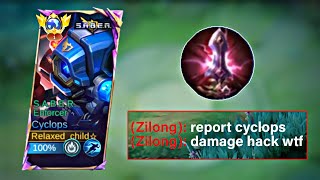 CYCLOPS ONE SHOT TUTORIAL 2024  MOBILE LEGENDS [upl. by Hirai]