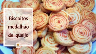 Biscoito Medalhão de QUEIJO  🧀Para os FÃS de queijo [upl. by Leschen]