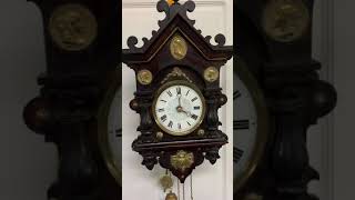 PHS Biedermeier style Black Forest clock [upl. by Almira724]