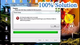 How to fix An internal system error occurred please refer to DXErrorlog and DirectXlog [upl. by Oramlub]