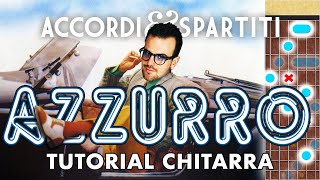 AZZURRO Tutorial Chitarra  Adriano Celentano [upl. by Atiekan]