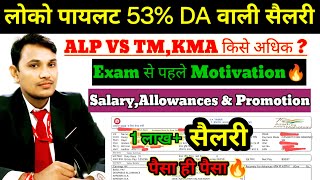 53 DA के साथ लोको पायलट Latest Salary Slip  ALP SALARYALLOWANCES amp PROMOTION  ALP Latest Salary [upl. by Fahey]