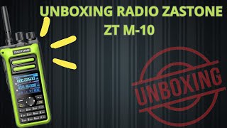 Unboxing Walkie Talkie ZASTONE ZT M10 [upl. by Drooff]