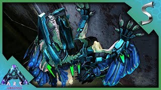 TEK ROCKDRAKE SADDLE amp SLEEPING POD GAMMA BROODMOTHER FIGHT  Ark Aberration DLC Gameplay E47 [upl. by Alhan]