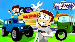 Dude Theft Wars New Update  Auto Service Shop 🛠️ Shiva and Kanzo Gameplay [upl. by Aharon]