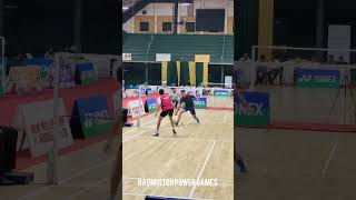 net shot defense badminton [upl. by Devad]