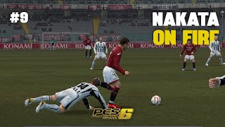 PES 6 Batalla por la Cima 🏆 Nakata Brilla  Liga Máster Torino FC  Ep 9 [upl. by Htebyram]