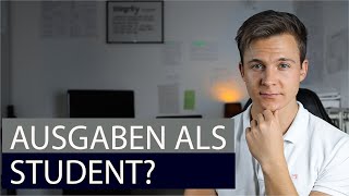 Ausgaben als Student Miete Essen Freizeit etc  was ich durchschnittlich jeden Monat ausgebe [upl. by Karlin]