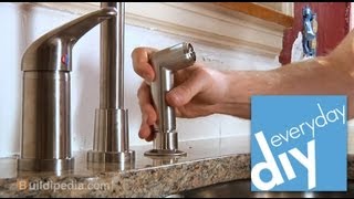 How to Install a Kitchen Faucet  Buildipedia DIY [upl. by Ennayllek]